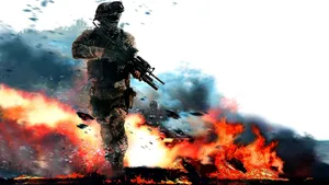 Call Of Duty Soldiers - Intense Battlefield Action Wallpaper