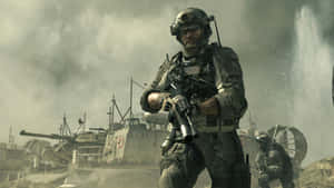 Call Of Duty Soldiers Ready For Battle Wallpaper