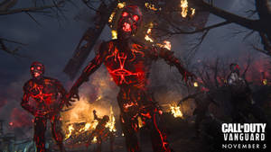 Call Of Duty Vanguard Magma Zombie Enemy Wallpaper