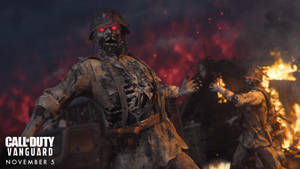 Call Of Duty Vanguard Zombie Soldier Wallpaper