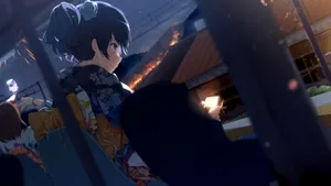 Calm Anime Wearing Kimono Wallpaper