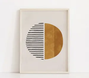 Calm Minimalist Painting Of A Horizon Wallpaper