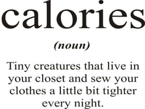 Calories Humorous Definition Quote Wallpaper