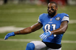 Calvin Johnson Detroit Lions Action Wallpaper