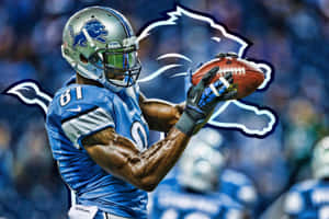 Calvin Johnson Detroit Lions Catch Art Wallpaper