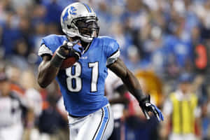 Calvin Johnson Detroit Lions Game Action Wallpaper