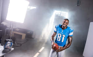 Calvin Johnson Detroit Lions Photoshoot Wallpaper