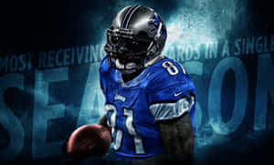 Calvin Johnson Detroit Lions Receiving Record Wallpaper