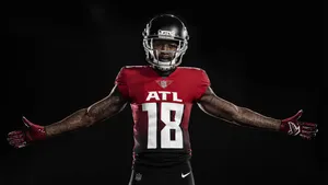 Calvin Ridley Atlanta Falcons Pose Wallpaper