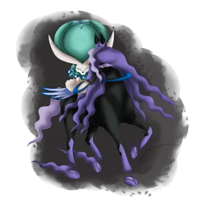 Calyrex On Spectrier Creative Illustration Wallpaper