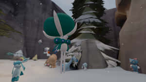 Calyrex With Other Pokemon 3d Wallpaper