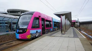 Camera Obscura Advertised Tram Edinburgh Wallpaper