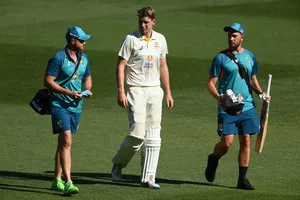 Cameron Green Playing Cricket During A Match Wallpaper