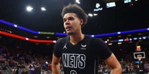 Cameron Johnson Brooklyn Nets Court Side Wallpaper