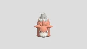 Camerupt Pokemon 3d Model Front View Wallpaper