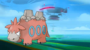 Camerupt With Pokemon Go Gym Wallpaper