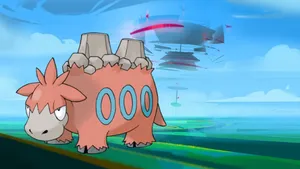 Camerupt With Pokemon Go Gym Wallpaper