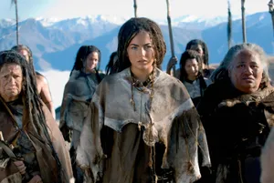 Camilla Belle Stunning In A Red Dress Wallpaper