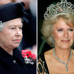 Camilla Queen Elizabeth Black Clothing Wallpaper