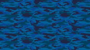 Camouflage Gone Blue Wallpaper