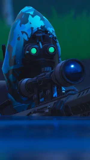 Camouflaged Robot Sniper Wallpaper