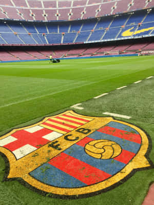 Camp Nou F C Barcelona Creston Pitch Wallpaper