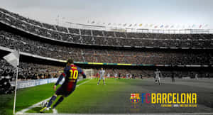 Camp Nou Magic Moment Wallpaper