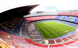 Camp Nou Stadium Interior View Wallpaper