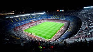 Camp Nou Stadium Night View Wallpaper