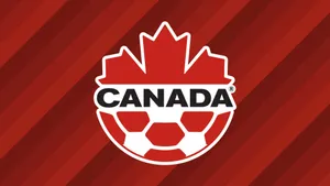 Canada National Football Team's Bold Red Logo Wallpaper