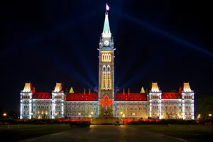 Canada Parliament Hill At Night Wallpaper