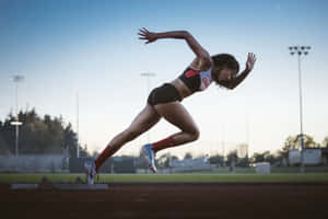 Canadian Hurdler Athlete Joy Spear Chief Morris Wallpaper