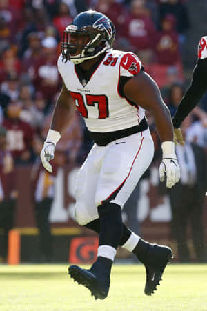 Candid Football Grady Jarrett Shot Wallpaper