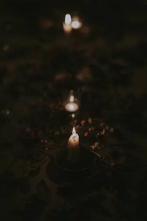 Candlelight_ Amidst_ Darkness.jpg Wallpaper