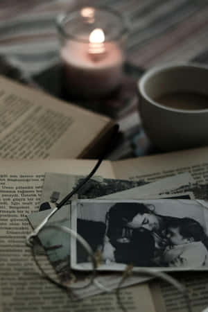 Candlelit_ Memories_ Among_ Books.jpg Wallpaper