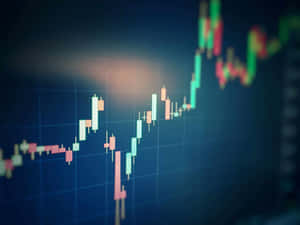 Candlestick Chart Stock Market Analysis Wallpaper