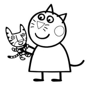 Candy Cat Enjoys A Colorful Adventure Wallpaper