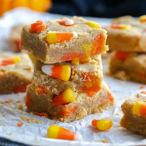 Candy Corn Blondies Dessert Wallpaper