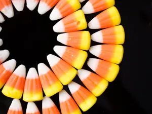 Candy Corn Circle Pattern.jpg Wallpaper