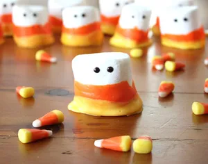 Candy Corn Marshmallow Friends Wallpaper