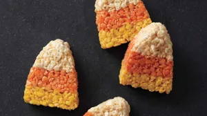 Candy Corn Rice Krispie Treats Wallpaper