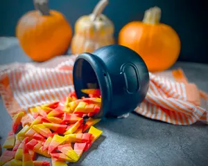 Candy Corn Spilledfrom Cauldron Wallpaper
