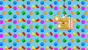 Candy Crush Saga Pattern Wallpaper