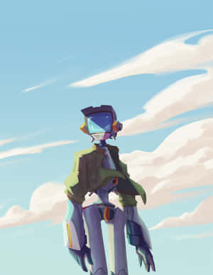 Canti, The Enigmatic Robot From Flcl Anime Series Wallpaper