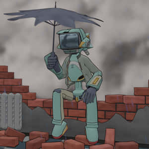 Canti, The Iconic Robot From Flcl Anime Wallpaper