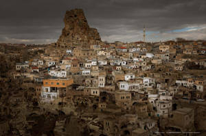 Cappadocia Village With Hill Wallpaper