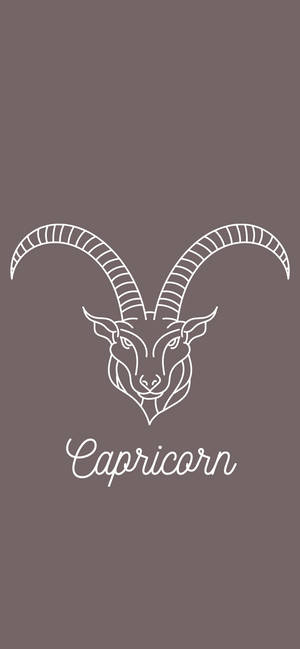 Capricorn Minimalist Head Drawing Wallpaper