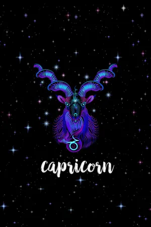 Capricorn Zodiac Sign On A Starry Background Wallpaper