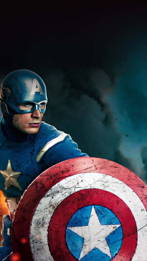 Captain America And His Android Armor Wallpaper