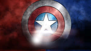 Captain America Desktop Blue Red Smoke Wallpaper